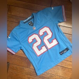 Nike Travis Henry throwback oilers jersey medium youth